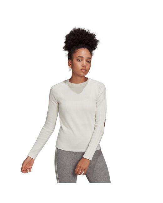 Adidas Originals Gray Waffle Long-Sleeve T-Shirt