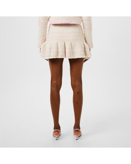 LoveShackFancy White Velman Mini Skirt