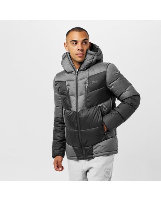 Everlast Gray Tech Short Puffer Jacket for men