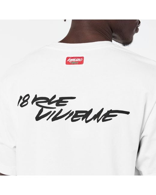 KENZO White X Futura 2000 T-Shirt for men