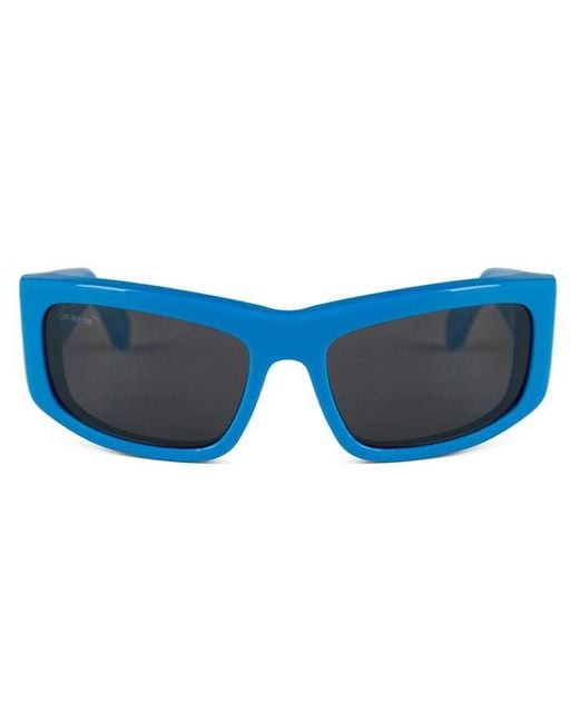 Off-White c/o Virgil Abloh Blue Joseph Square Frame Sunglasses for men