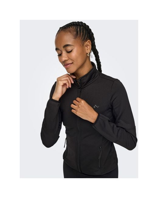 Only Play Black High Neck Softshell Jacket