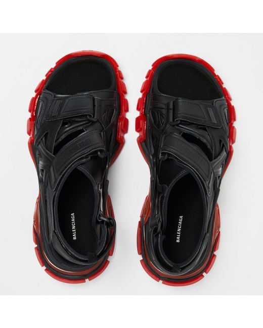 Balenciaga Black Track Sandals for men