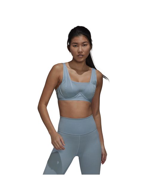 Adidas Blue Tlrd Impact Luxe Training High-Support Bra
