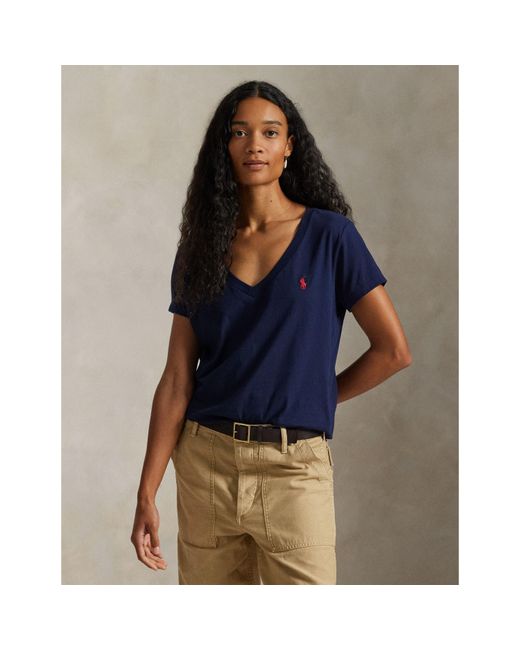 Polo Ralph Lauren Blue V-Neck T-Shirt