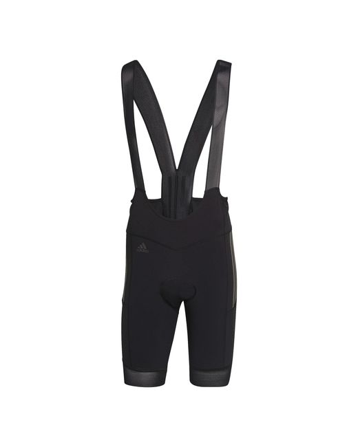 Adidas Black Adiv Bib Shorts for men