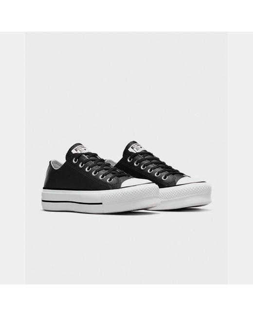 Converse Black Chuck Taylor All Star Lif Platform Trainers