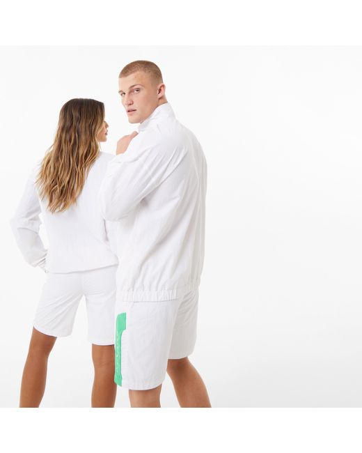 Slazenger 1881 White Ft. Aitch Contrast Half Zip Track Top