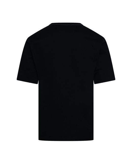 C P Company Black 30/2 Jersey Twisted Logo T-Shirt for men