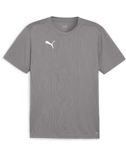 PUMA Gray Teamfinal Training Short-Sleeve Performance T-Shirt for men
