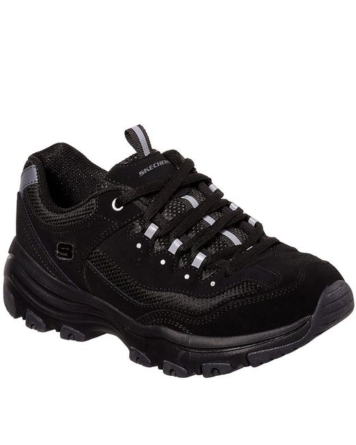 Skechers Black Icon Dlite Ladies Trainers