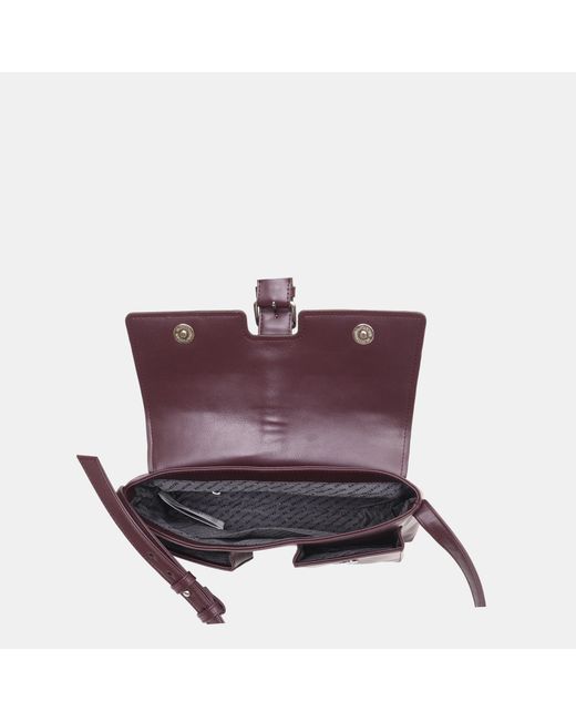 Firetrap Purple Pu Buckle Loop Shoulder Bag