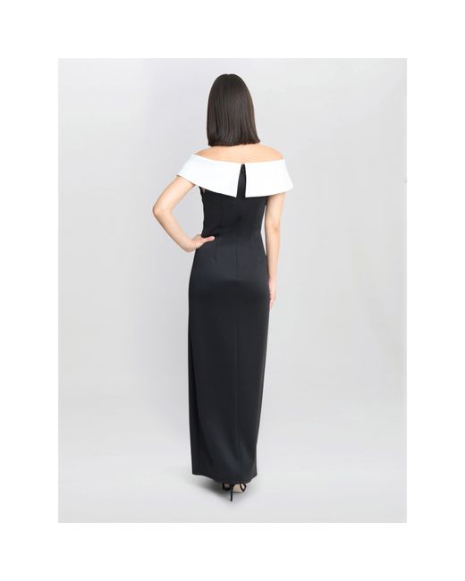 Gina Bacconi Blue Sadie Off The Shoulder Maxi Dress