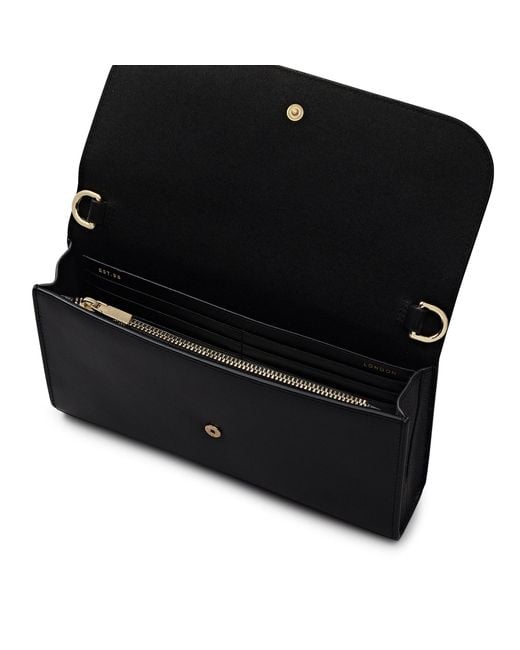 Radley Black Lynton Road Leather Wallet On Chain