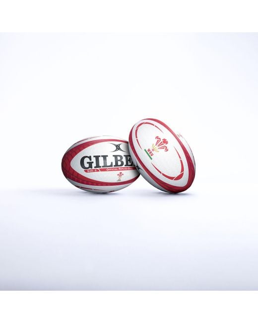 Gilbert Red Replica Rugby Ball