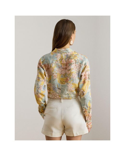 Ralph Lauren Metallic Long Sleeve Blouse