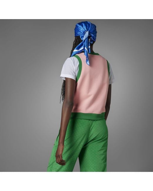 Adidas Originals Pink Adicolour 70S Sweater Vest