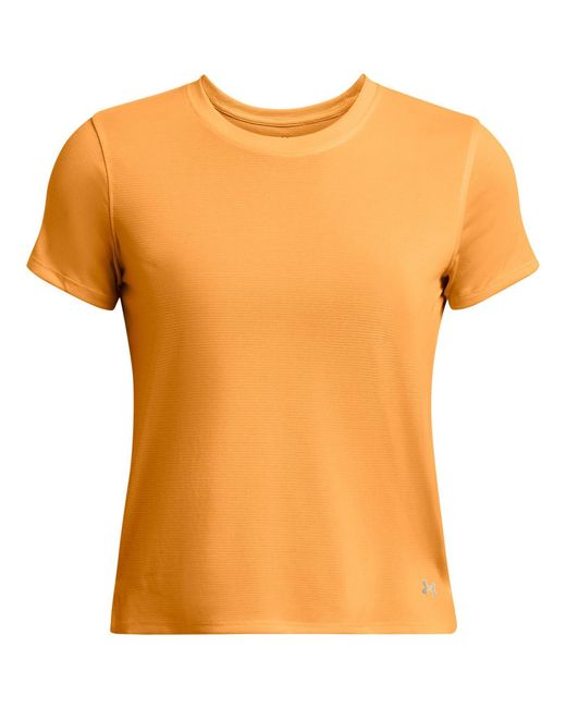 Under Armour Orange Streaker Ss Running Top