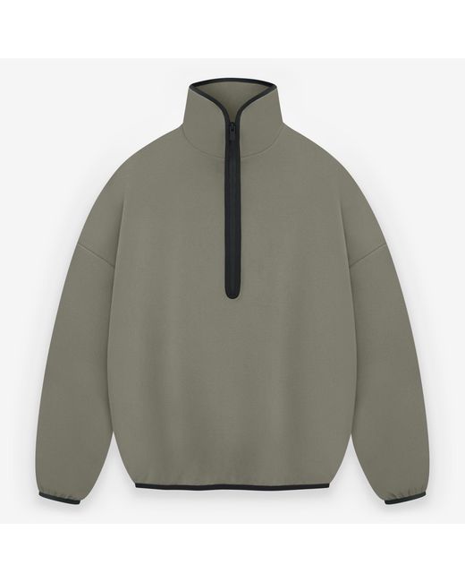 Adidas Gray Quarter-Zip Fleece for men