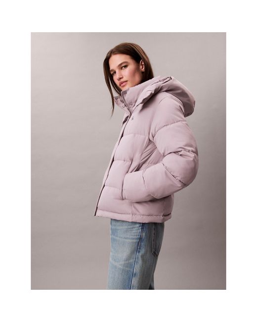 Calvin Klein Multicolor Essential Water Resistant Rds-Certified Down Short Puffer Jacket