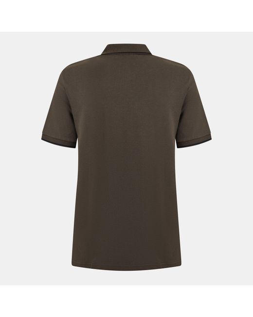 Lyle & Scott Green Tipped Short Sleeve Polo Shirt for men
