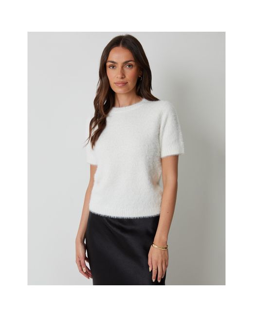 Threadbare White Crew Neck Jumper