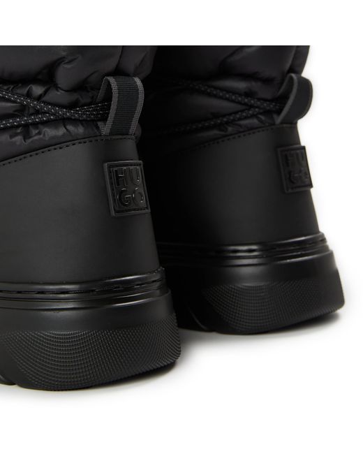 HUGO Black High Top Trainers for men