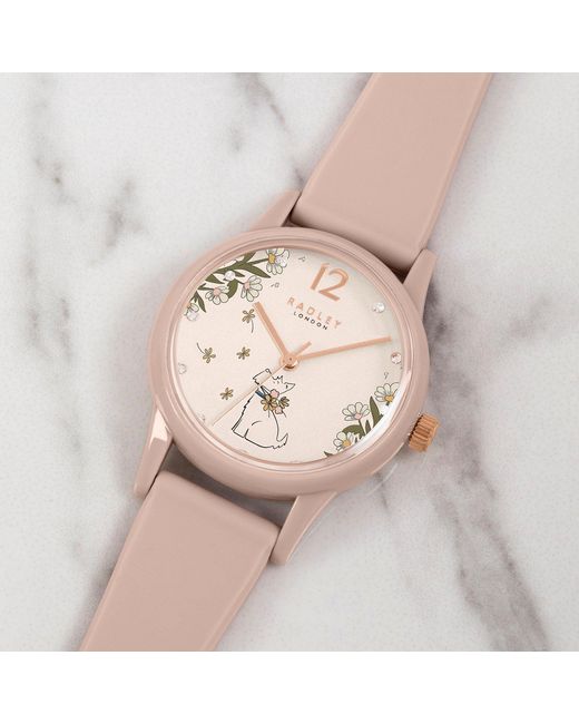 Radley Pink Floral Dial Watch