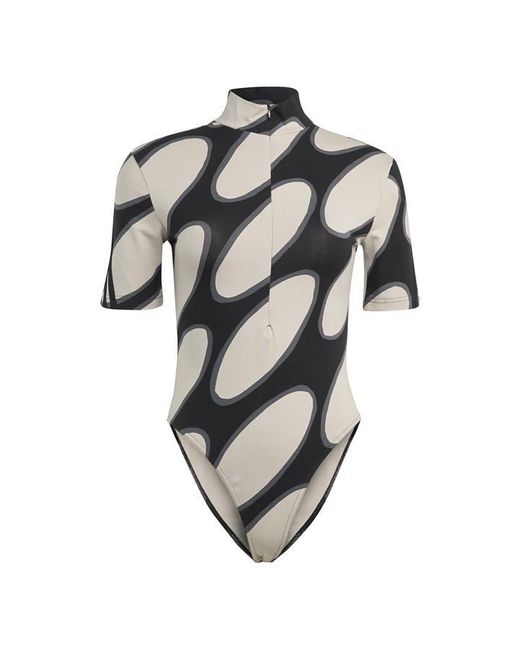 Adidas Black X Marimekko Future Icons Three Stripes Bodysuit