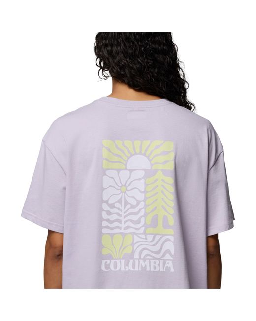 Columbia Purple Oversized T-Shirt