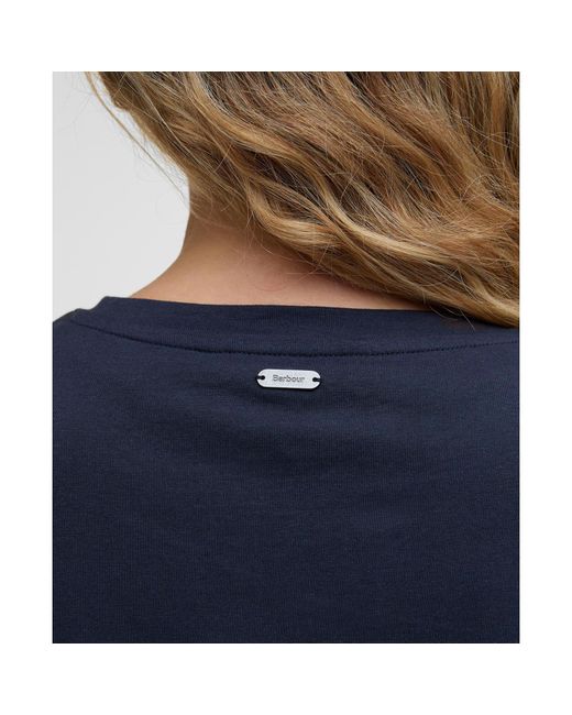 Barbour Blue Lavensdale Long-Sleeved T-Shirt