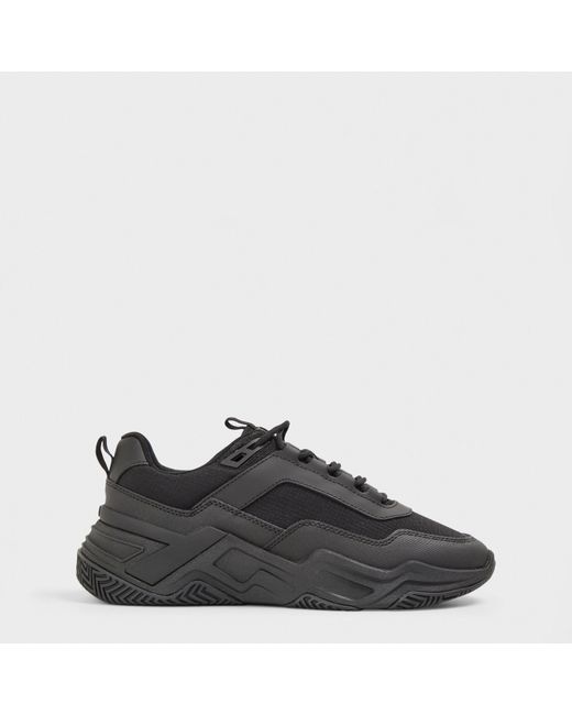 Mallet Black Odyssey Chunky Trainers for men