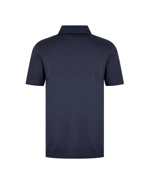 Boss Blue Short Sleeve Polo Shirt With Logo Detail for men