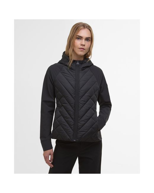 Barbour Black Dakota Quilted Sweatshirt