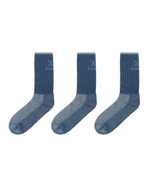 Karrimor Blue Heavyweight Boot Sock 3 Pack for men