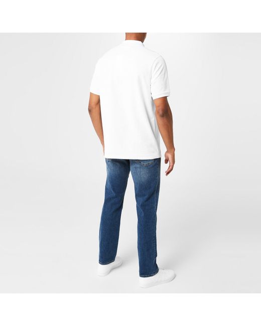 Slazenger 1881 White Plain Polo Shirt for men