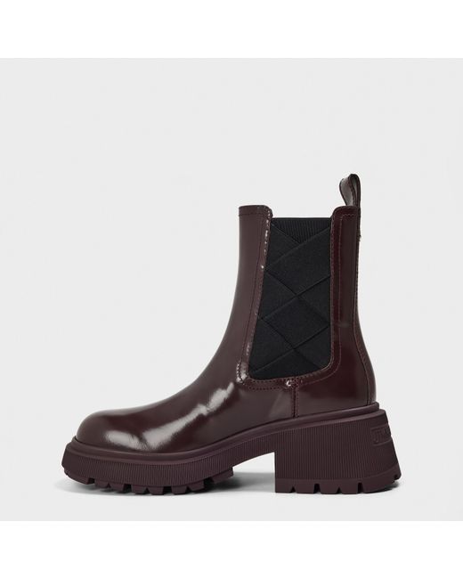 Jimmy Choo Brown Louri Combat Flat Ankle Boots