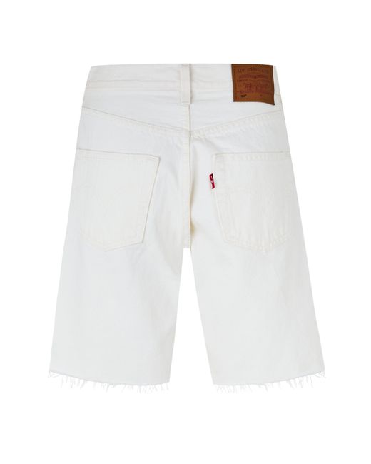 Levi's White 501 90S Shorts