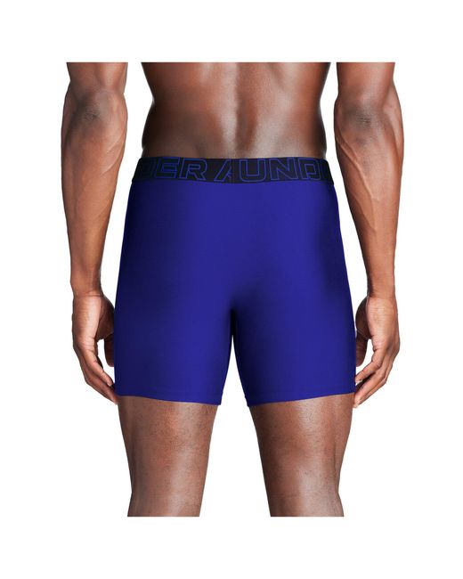 Under Armour Blue 3-pack Performance Tech Boxer Brief for men