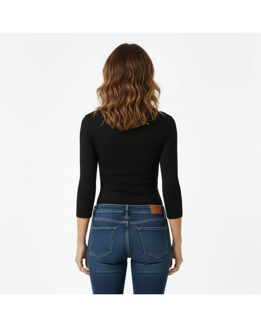 Tommy Hilfiger Black Cody Slim Boat Neck Long-Sleeve T-Shirt