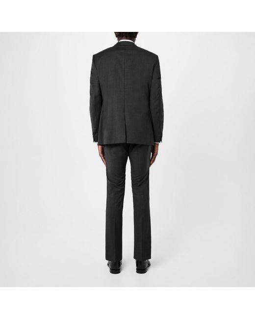 Without Prejudice Black Kilburn Slim Fit Suit Trousers for men