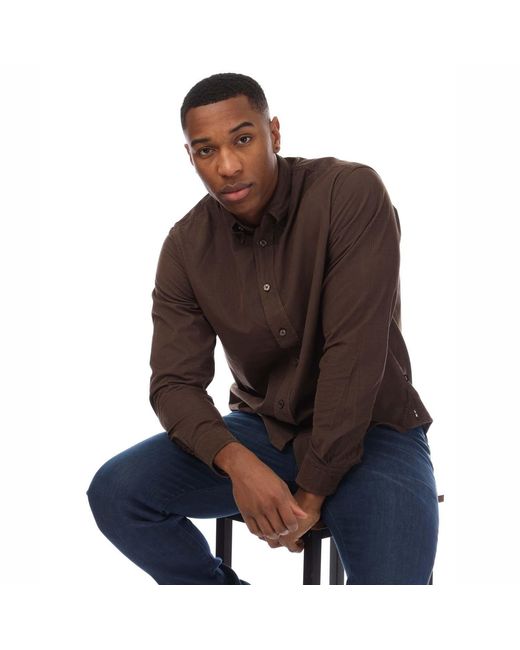 Boss Brown S-Owen-Bd-C1-234 10253532 01 Oxford Shirt for men