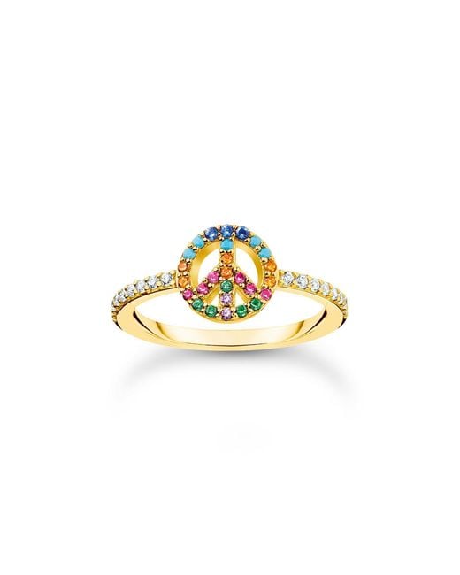 Thomas Sabo Metallic Peace Ring