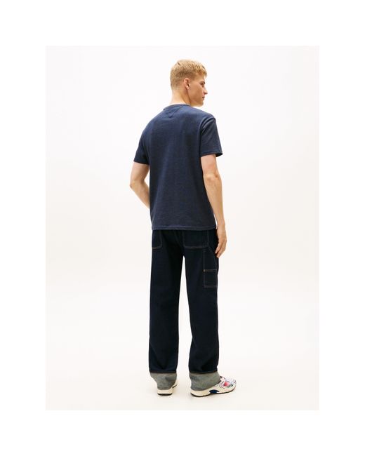 Tommy Hilfiger Blue Classic Tommy Small Badge T Shirt for men