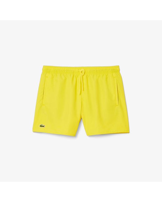 Lacoste Yellow Taff Swim Shorts for men