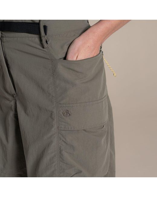 Craghoppers Gray Nosilife Medina Quick-Drying Cargo Travel Shorts