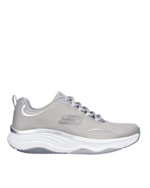 Skechers Gray Relaxed Fit: D'lux Fitness