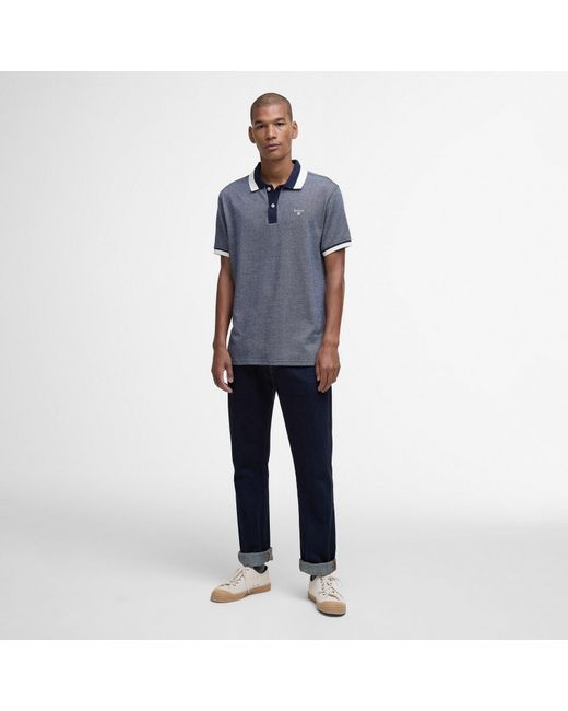 Barbour Gray Helwith Polo Shirt for men