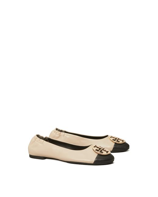 Tory Burch Natural Claire Ballet Pumps