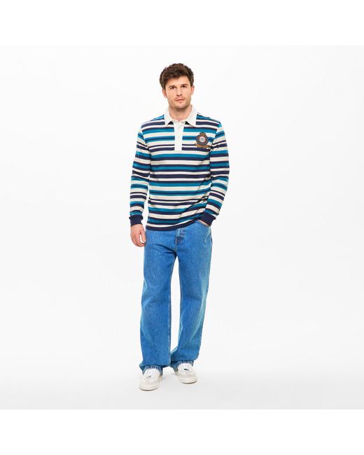 Gieves & Hawkes Blue Rugby Polo Shirt for men